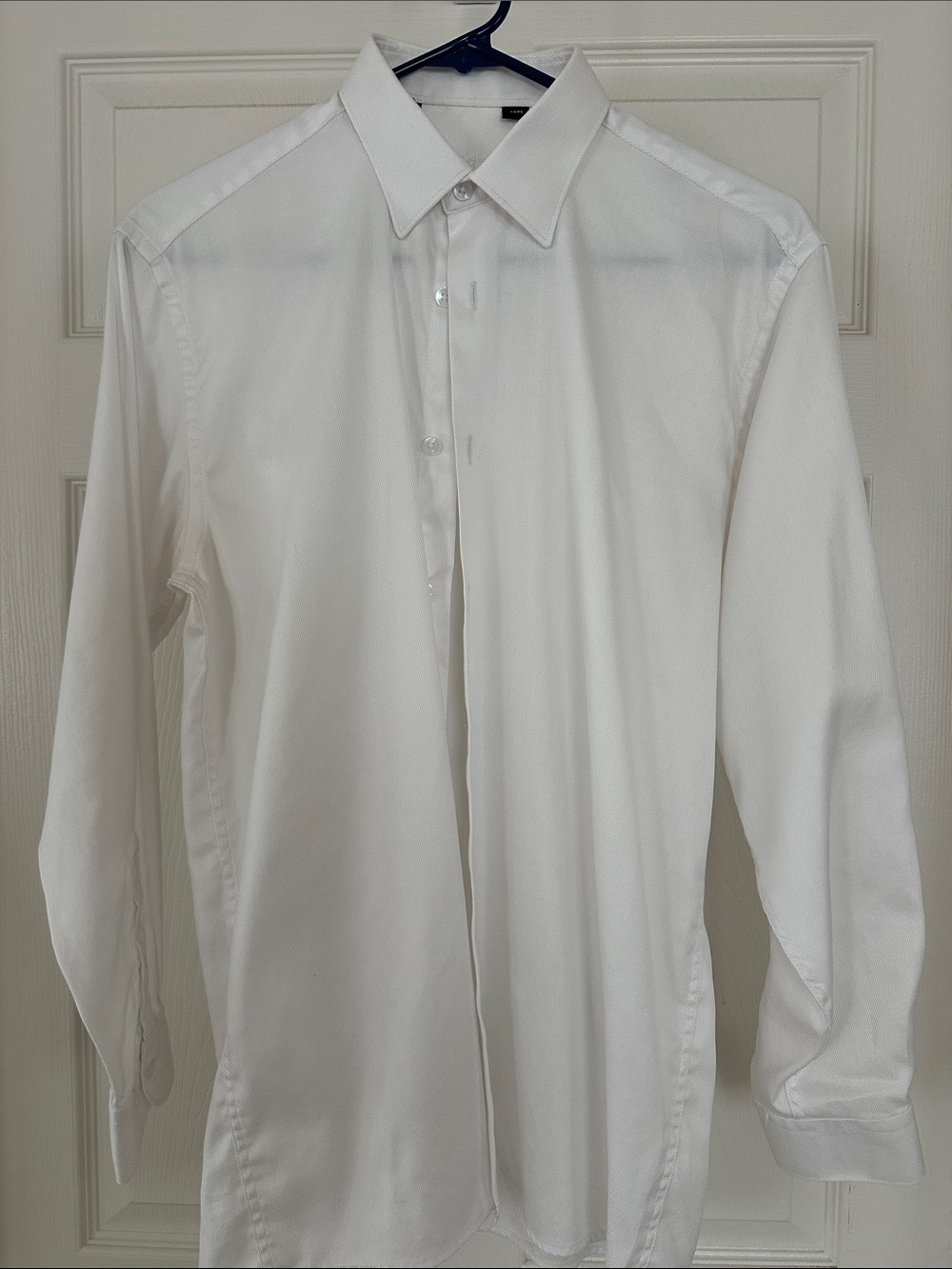 Men's Classic White Dress Shirt - Tailored Point Collar